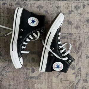 Converse Black and White High-Tops